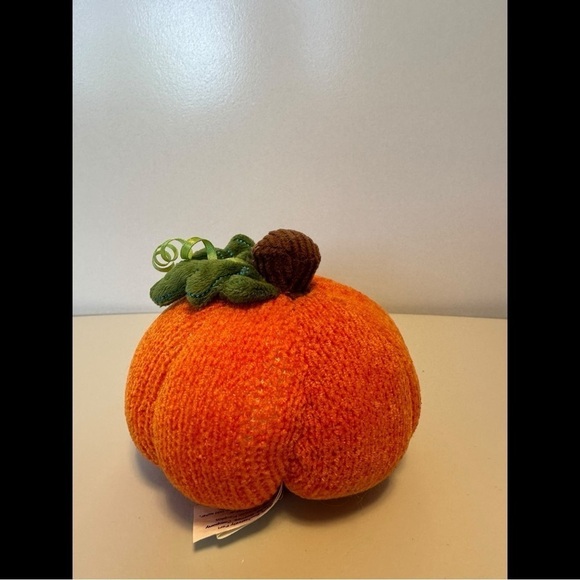 Starbucks Jack-O-Lantern 2007 Small Vintage Halloween Fall Pumpkin Knit Plush - Picture 3 of 6